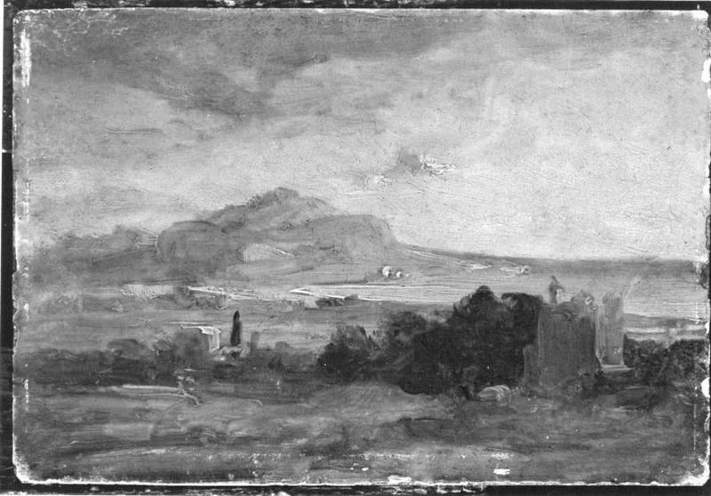 Veduta di Monte Pellegrino con Palermo - Collezioni di pittura statale bavarese